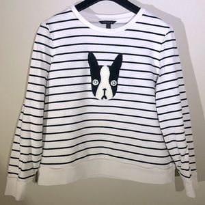 Banana Republic Dog Head Sweatshirt Crew